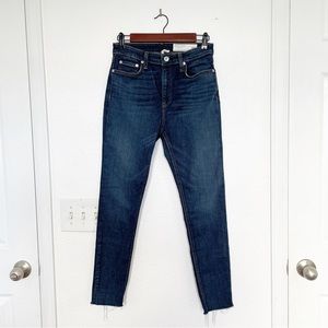 RAG & BONE Nina High Rise Ankle Skinny Jeans In Kayt Dark Wash Women’s Size 27